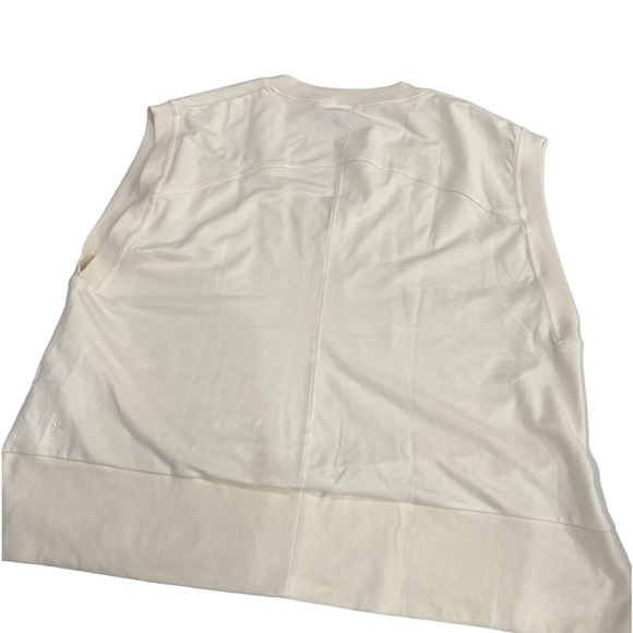 Athleta Retroterry V-Neck Sweatshirt in Magnolia White  NWT - Picture 5 of 8